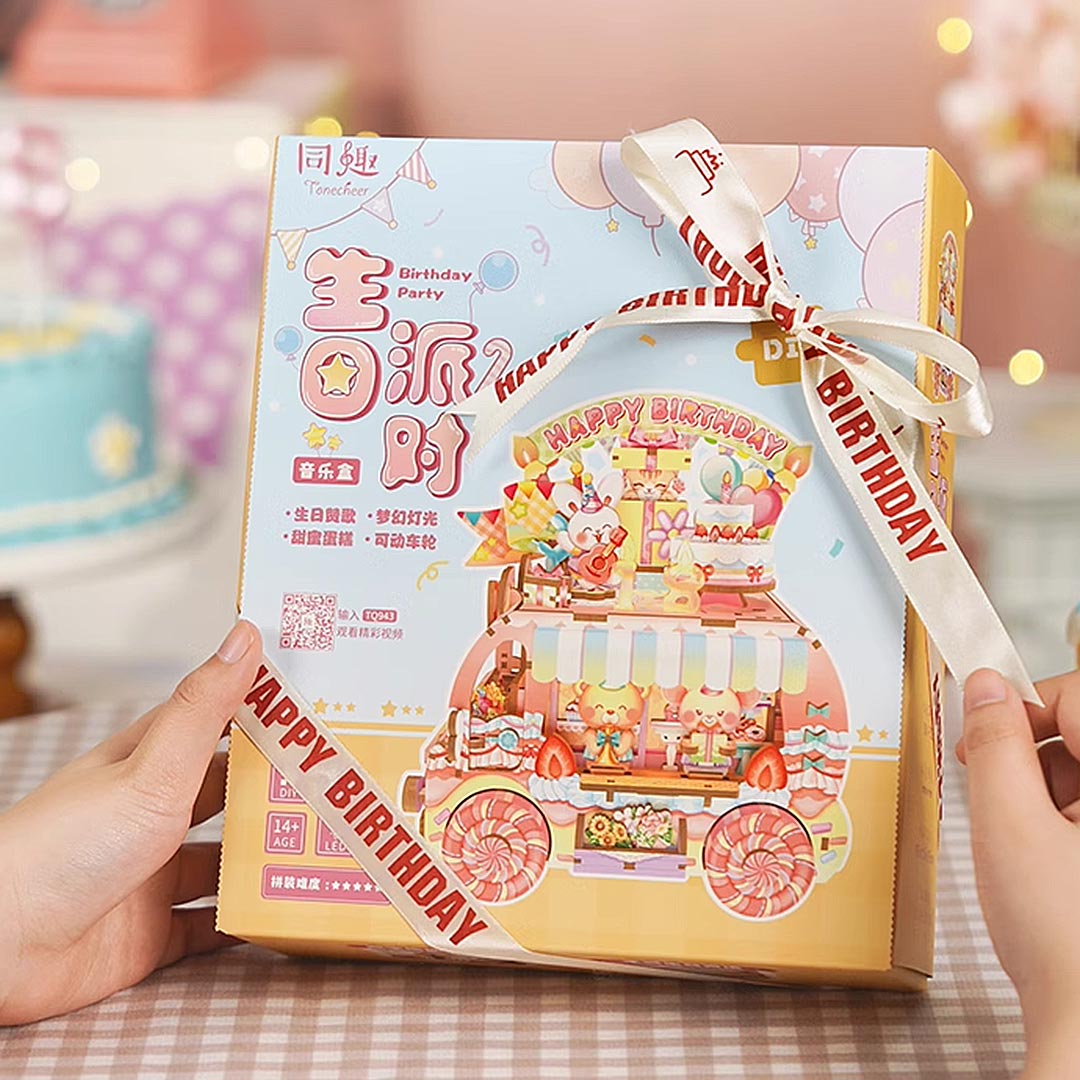 Happy Birthday DIY Wooden Music Box