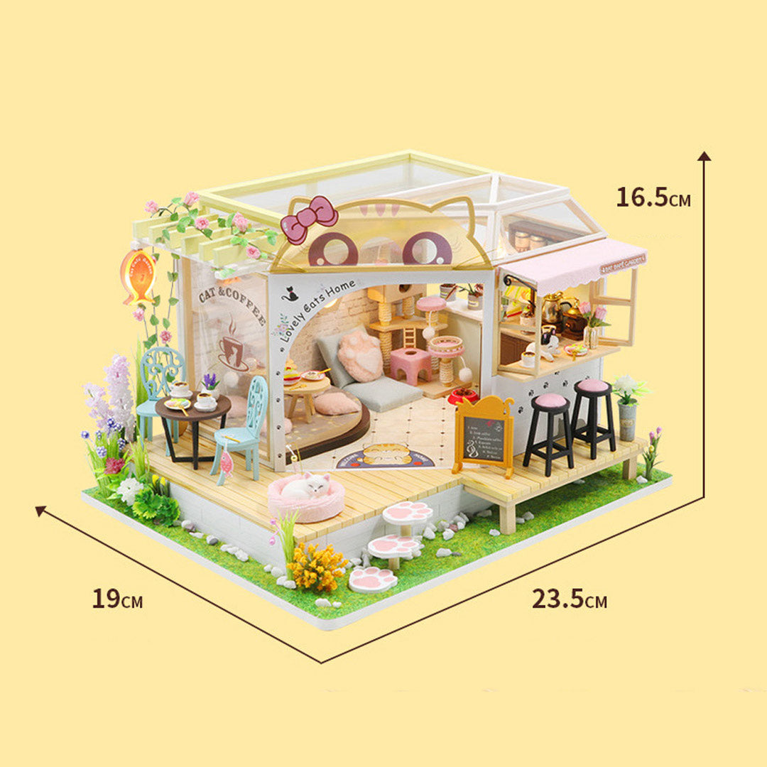 Lovely Cats Home DIY Miniature Dollhouse