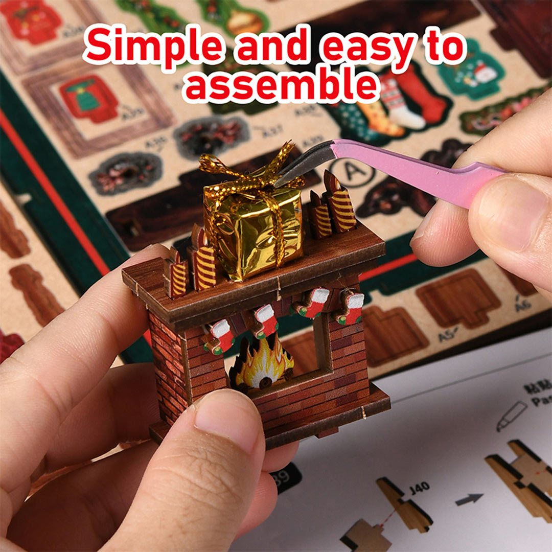 Christmas Shop DIY Wooden Book Nook Kit
