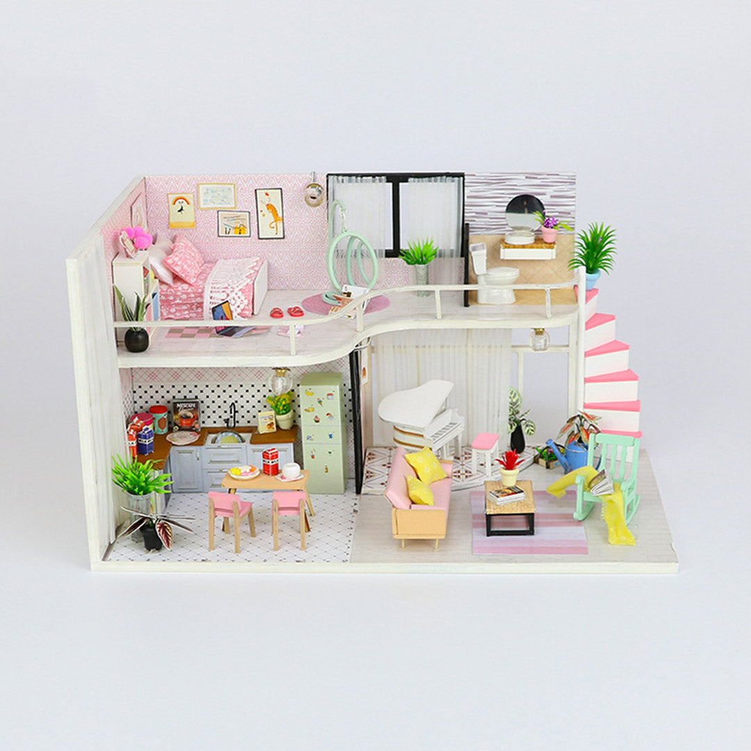 Anna's Pink Melody DIY Miniature Dollhouse Kit