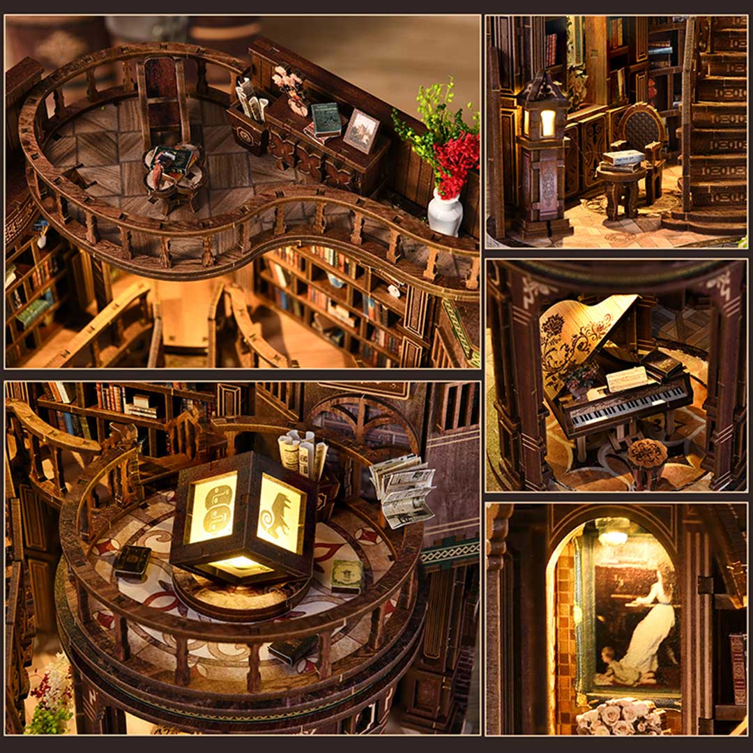 Dreamy Book Hall DIY Miniature Dollhouse Kit