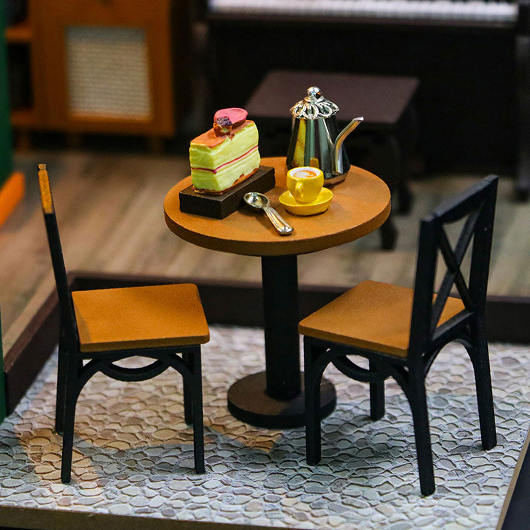 Coffee House DIY Miniature House Dollhouse Kit