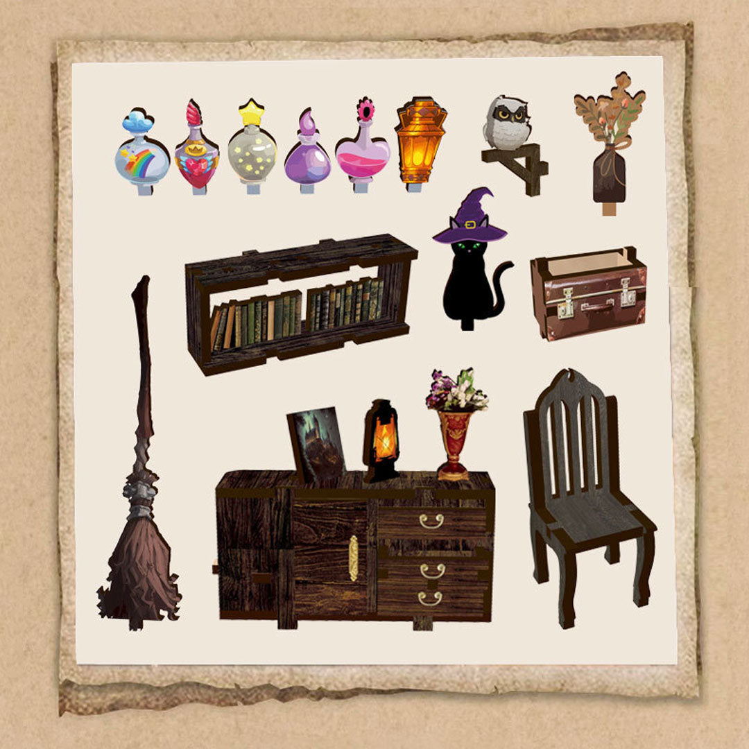 Magic Book House DIY Miniature Dollhouse Kit