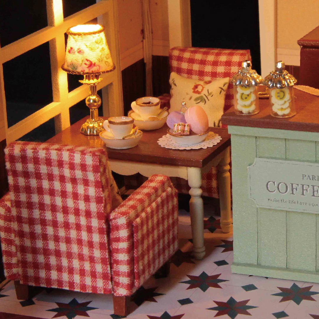 Paris Coffee & Cake Shop DIY Miniature Dollhouse