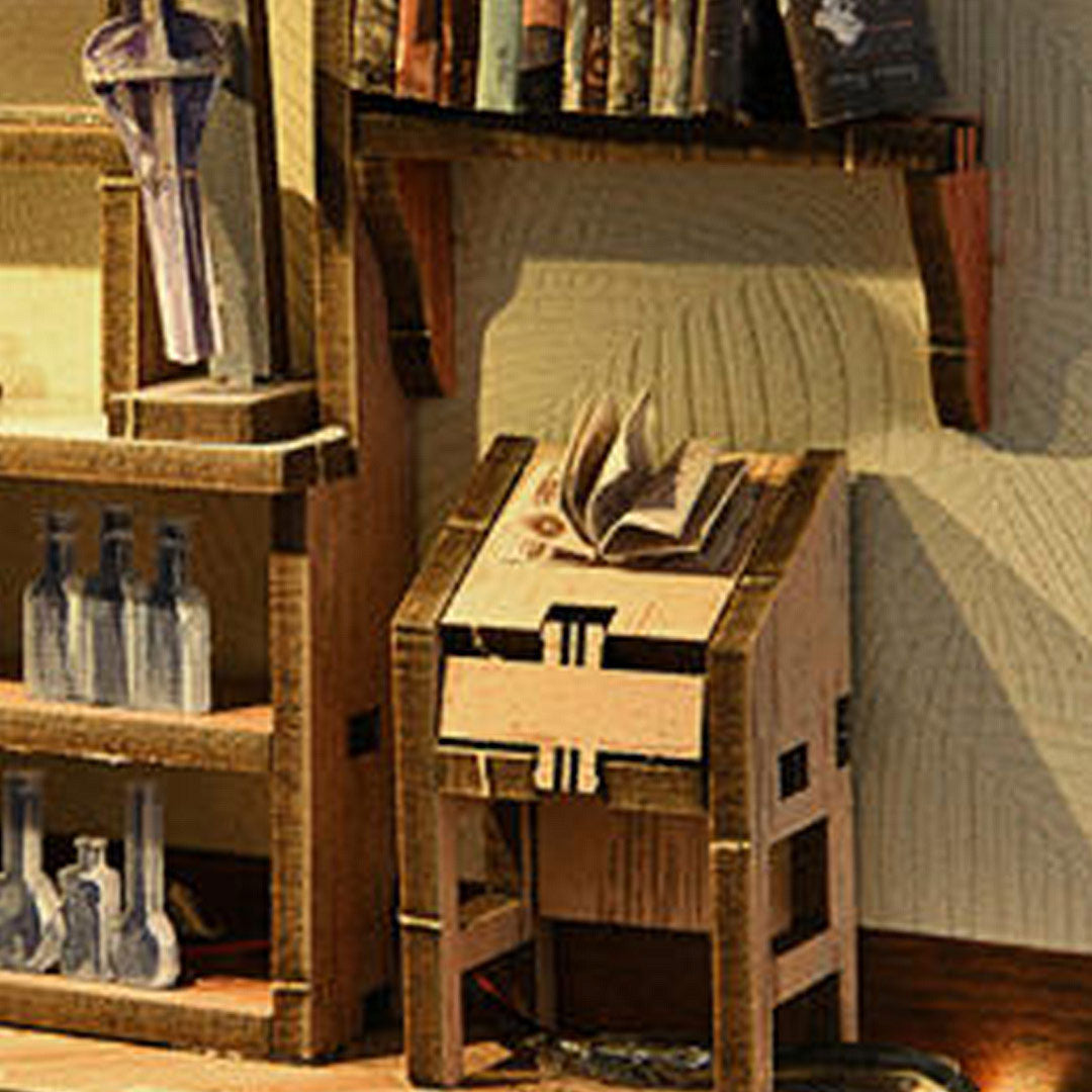 The Radium Lady DIY Wooden Book Nook Shelf Insert