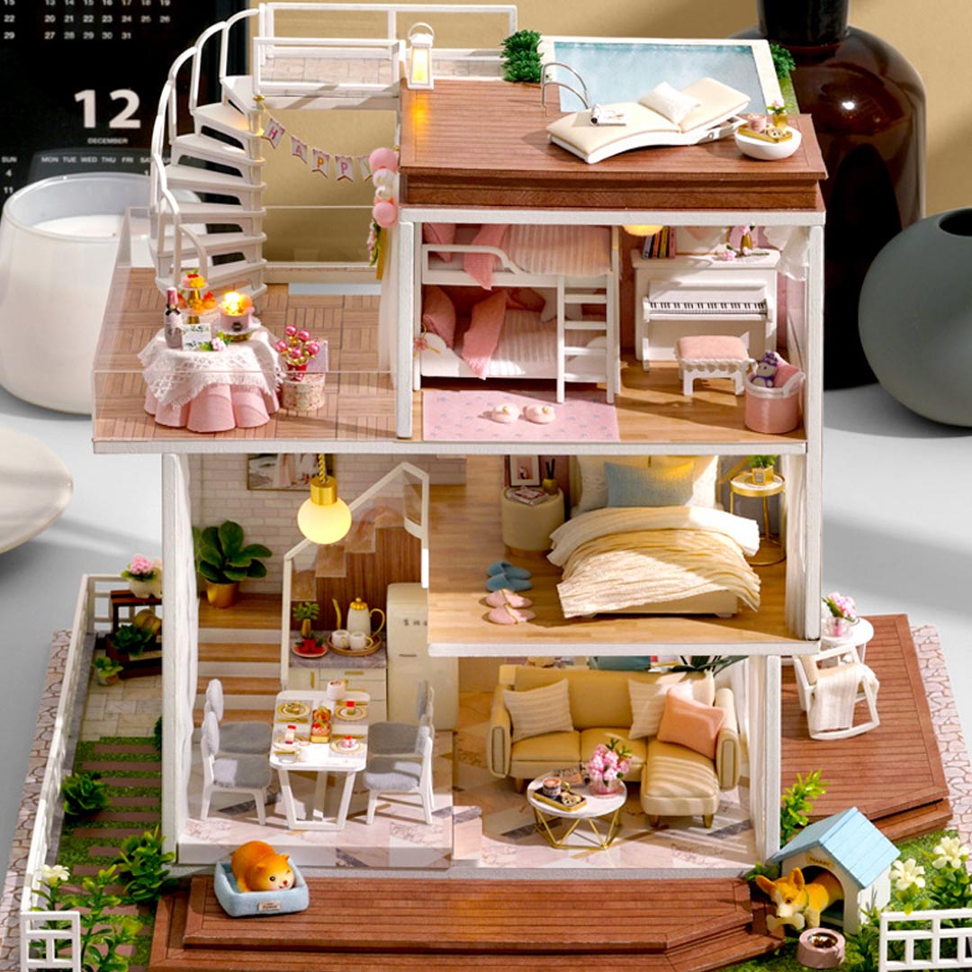 Have a Nice Day Villa DIY Dollhouse Kit