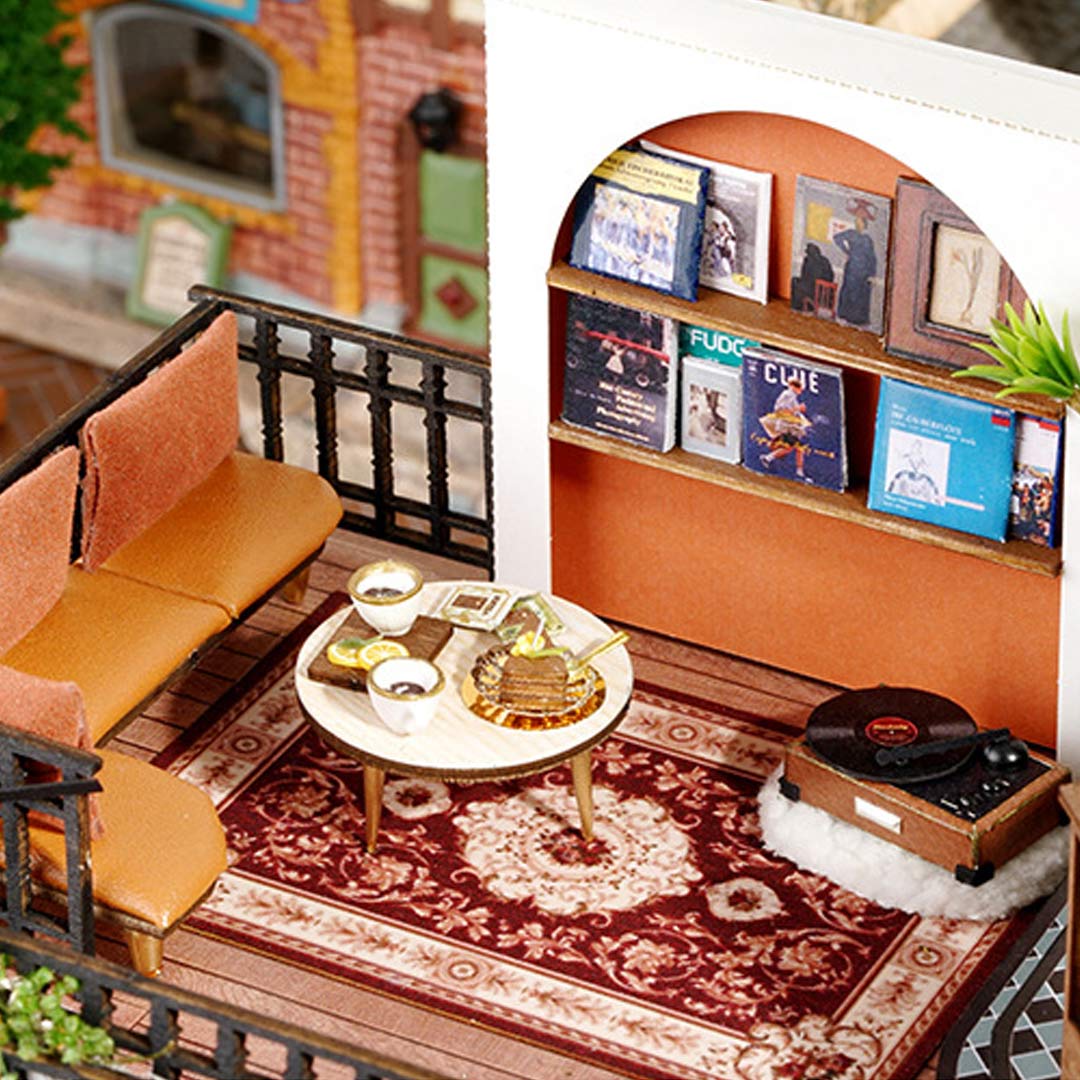 Forest Tea Shop DIY Dollhouse Miniature Kit