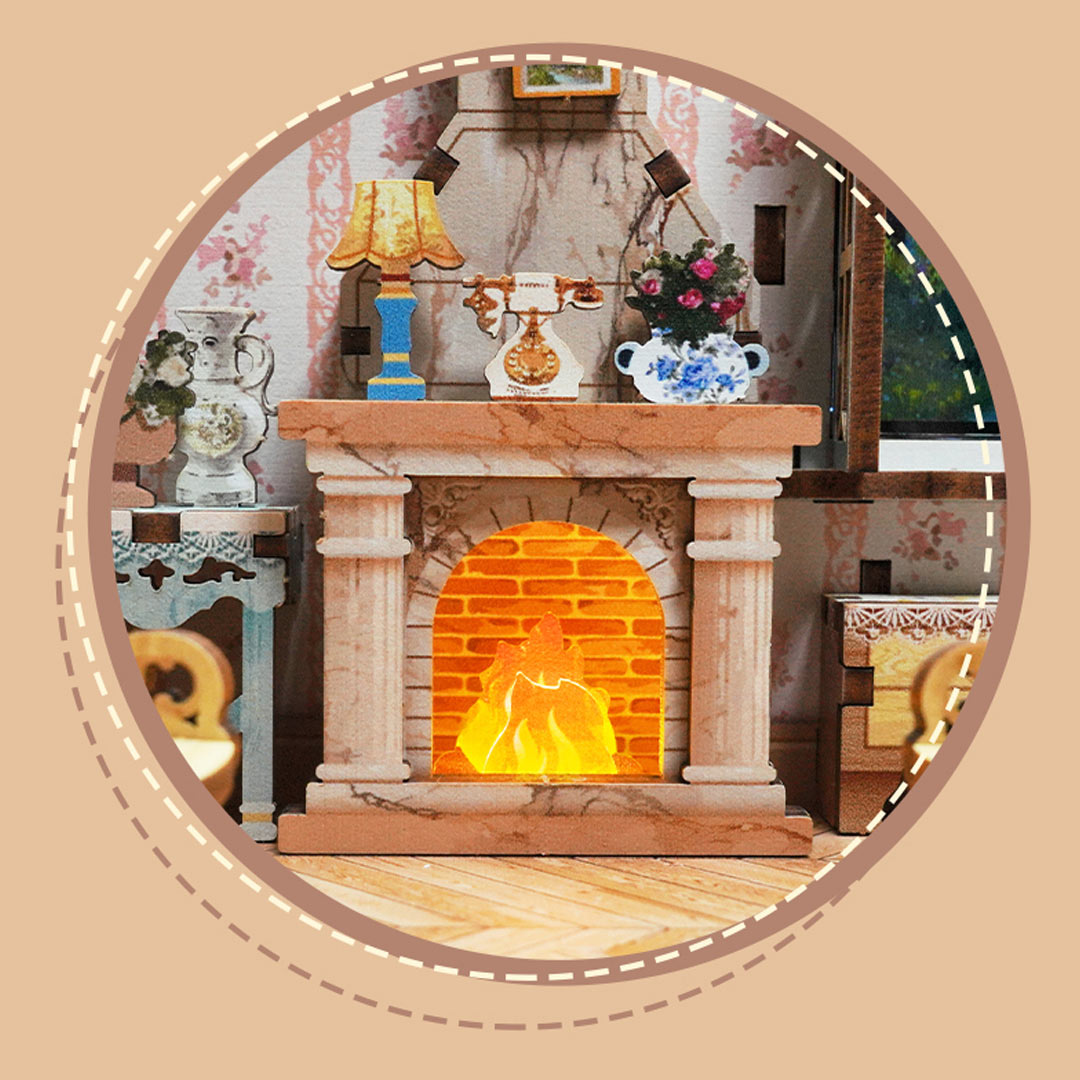 Pastoral Time DIY Miniature & 6 Sound Effects Scene House