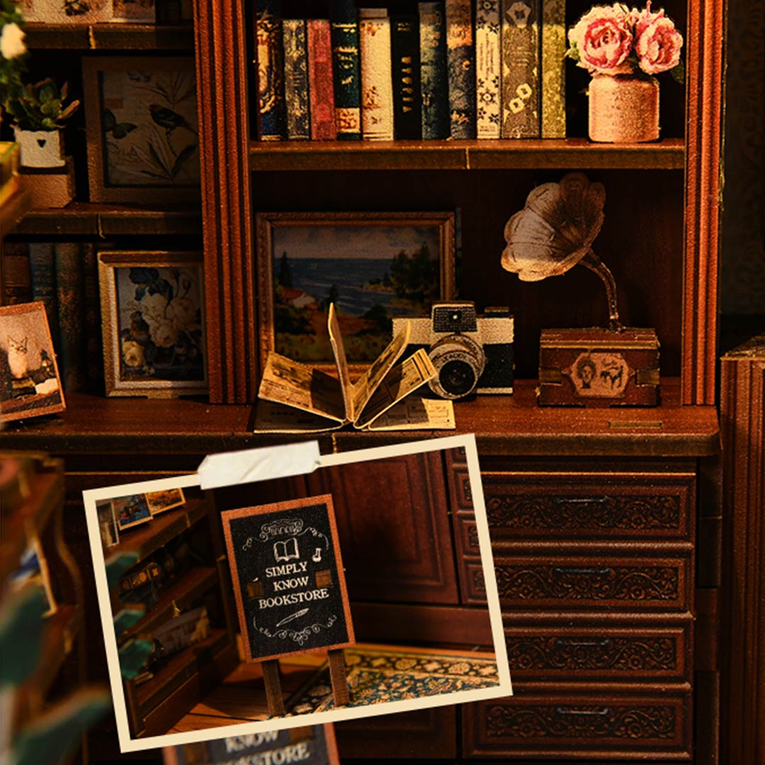 Pergola Reading Room DIY Wooden Book Nook Shelf Insert