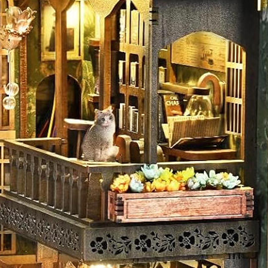 Saisons Café DIY Wooden Book Nook Shelf Insert