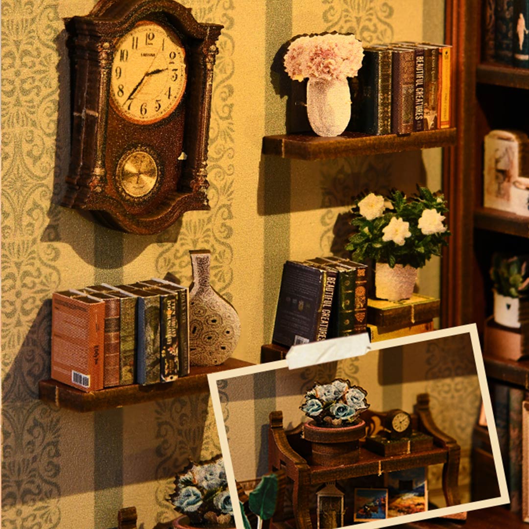 Pergola Reading Room DIY Wooden Book Nook Shelf Insert