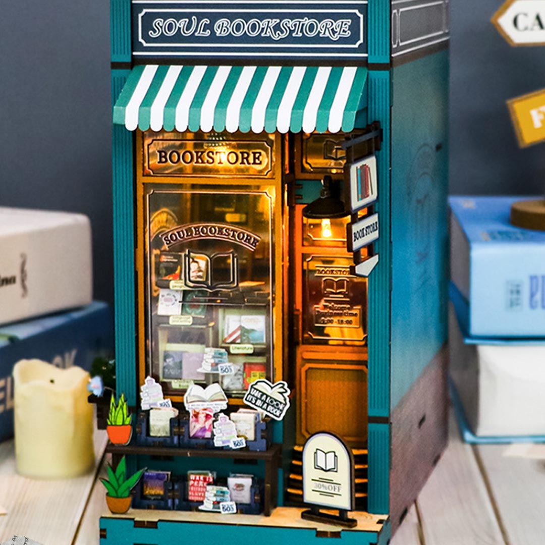 Soul Bookstore DIY Book Nook Shelf Insert