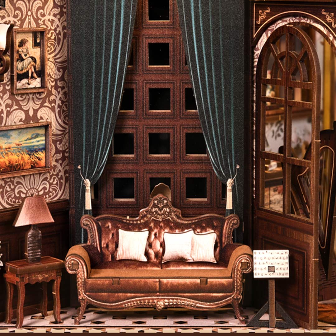 European Melody DIY Wooden Book Nook Shelf Insert