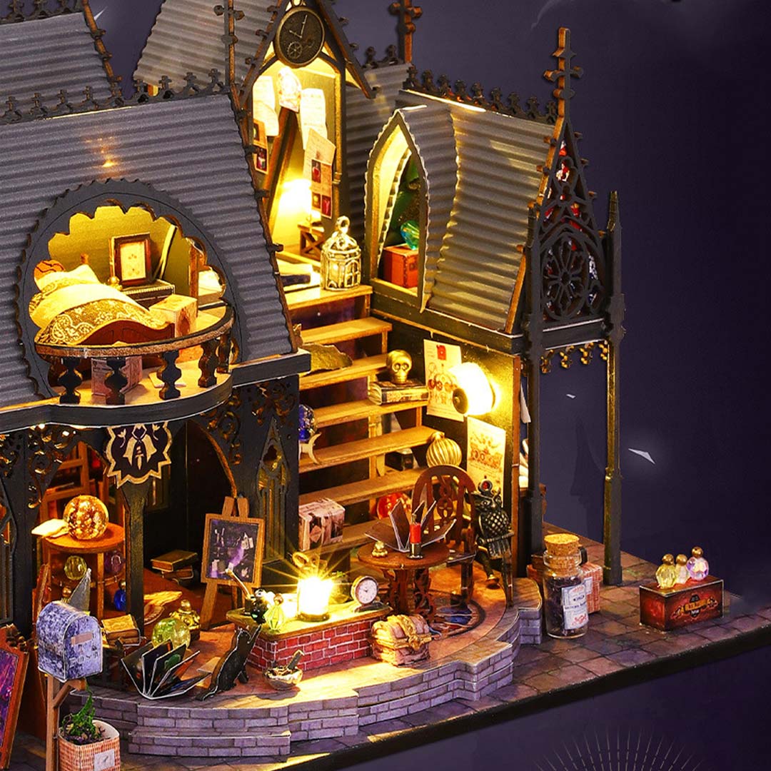 Luna Magic House DIY Wooden Dollhouse Kit – Fifijoy
