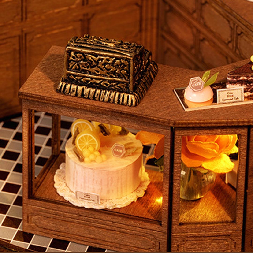 Forest Tea Shop DIY Dollhouse Miniature Kit