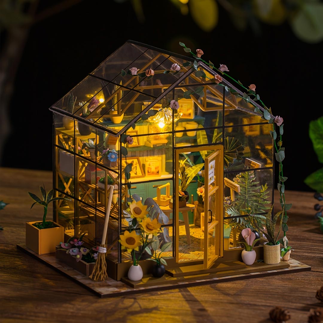 Sunshine Green House DIY Miniature House Kit