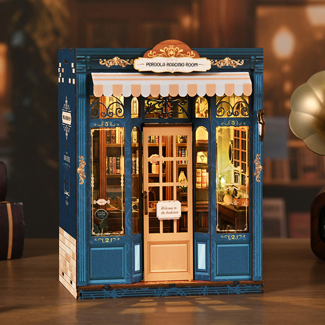 Pergola Reading Room DIY Wooden Book Nook Shelf Insert