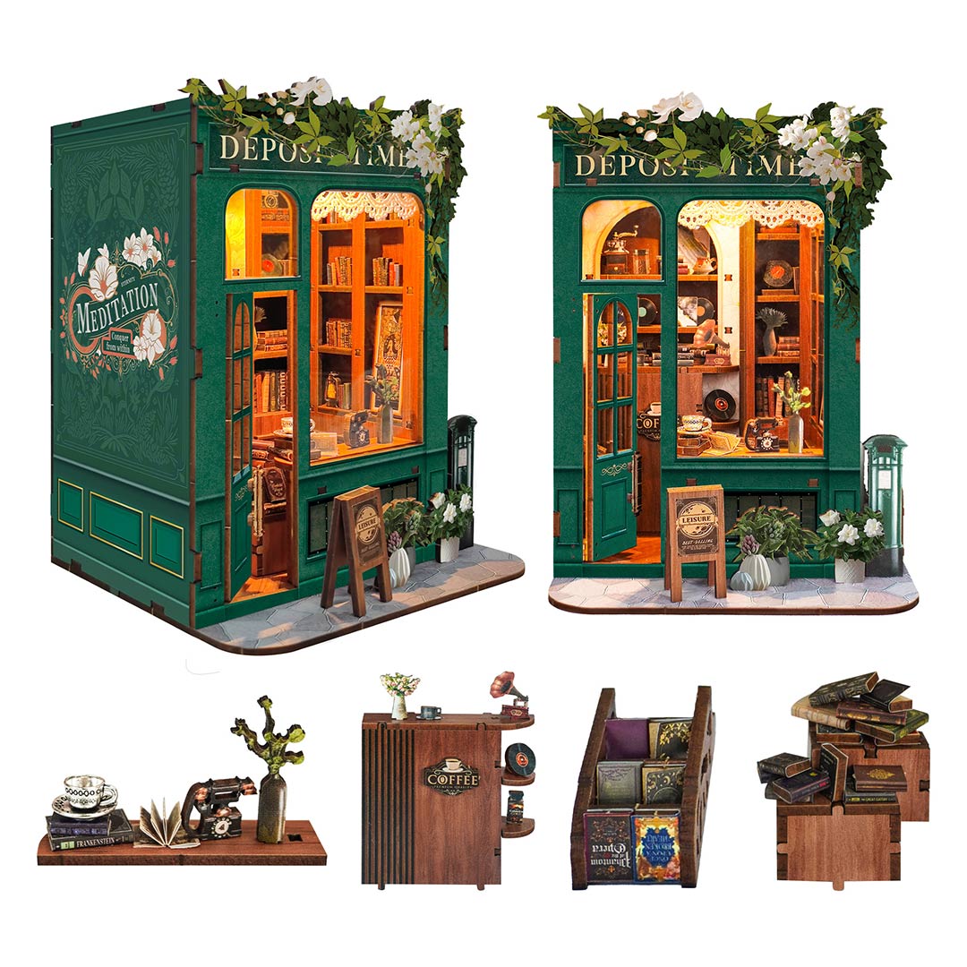 Moments In Time DIY Wooden Book Nook Kit