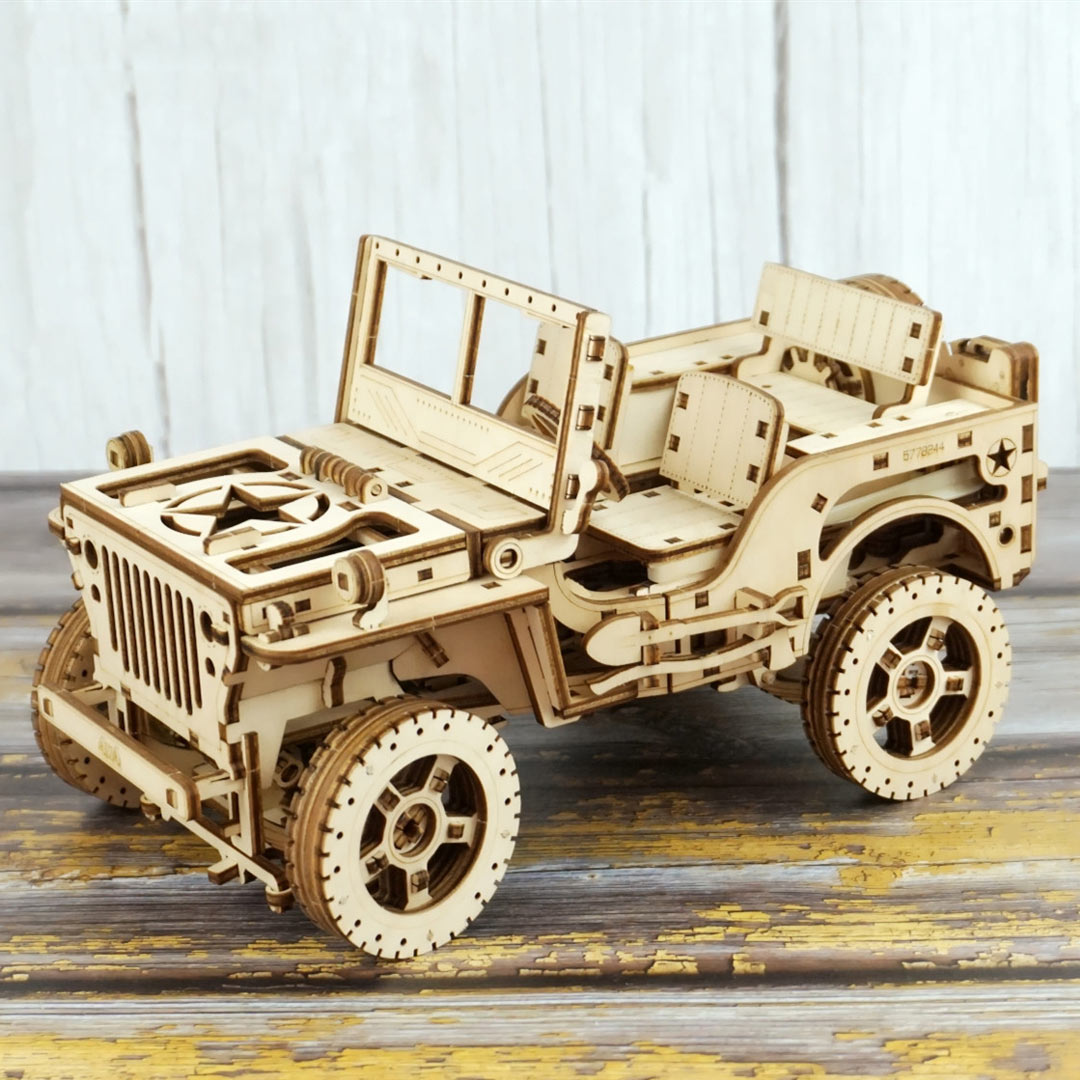 Jeep Model Car Wooden 3D Puzzles