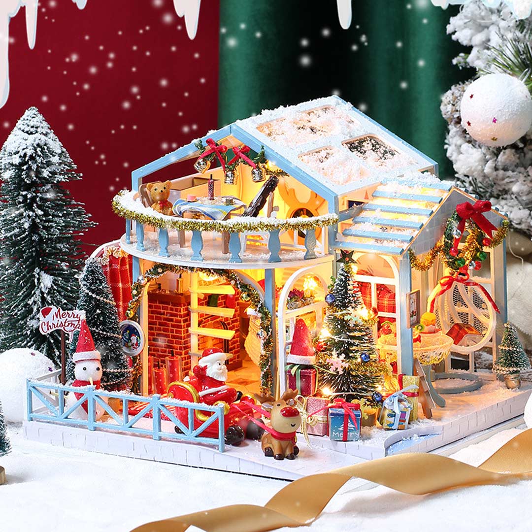 Christmas Night DIY Miniature House Kit