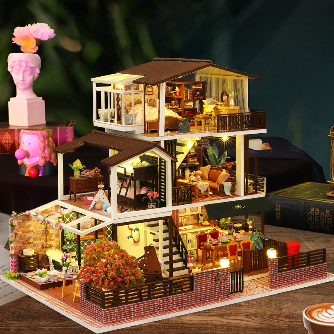 Romantic Villa DIY Miniature House Kit