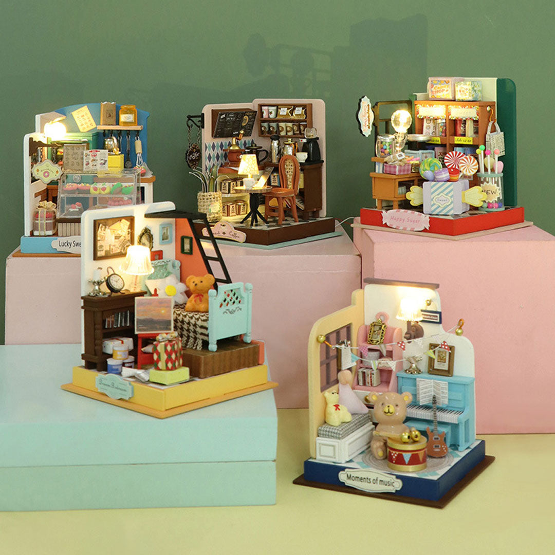 Mini House Wooden DIY Miniature House kit