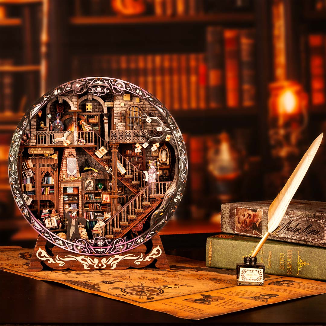 Magic Library DIY Miniature Dollhouse Kit – Fifijoy
