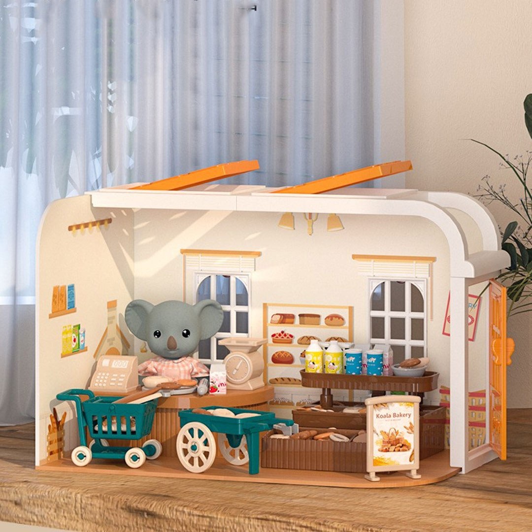 Mini Scene Kitchen Bedroom Dollhouse Kit