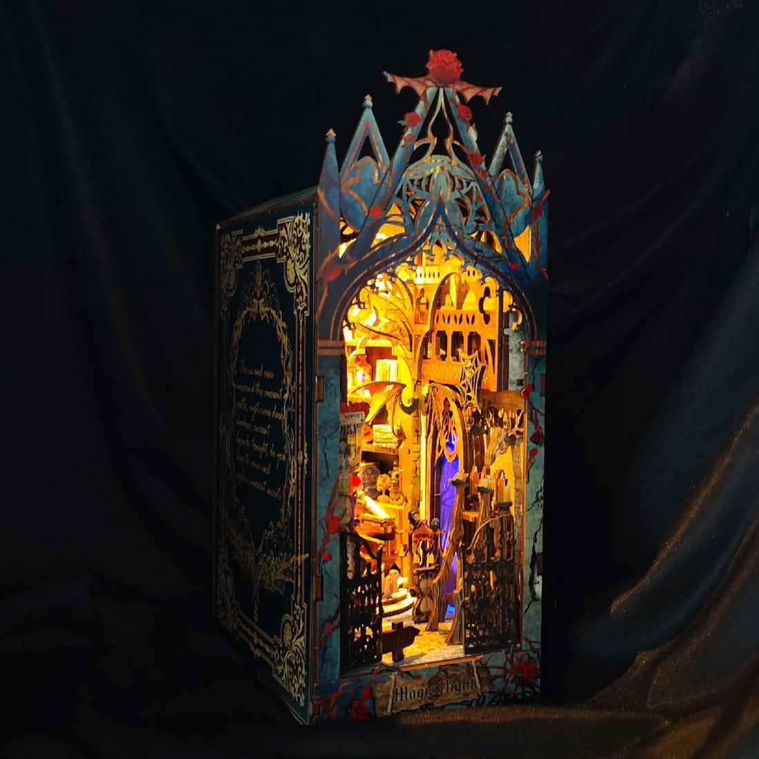 Twilight Castle 3D Wooden Puzzle Book Nook