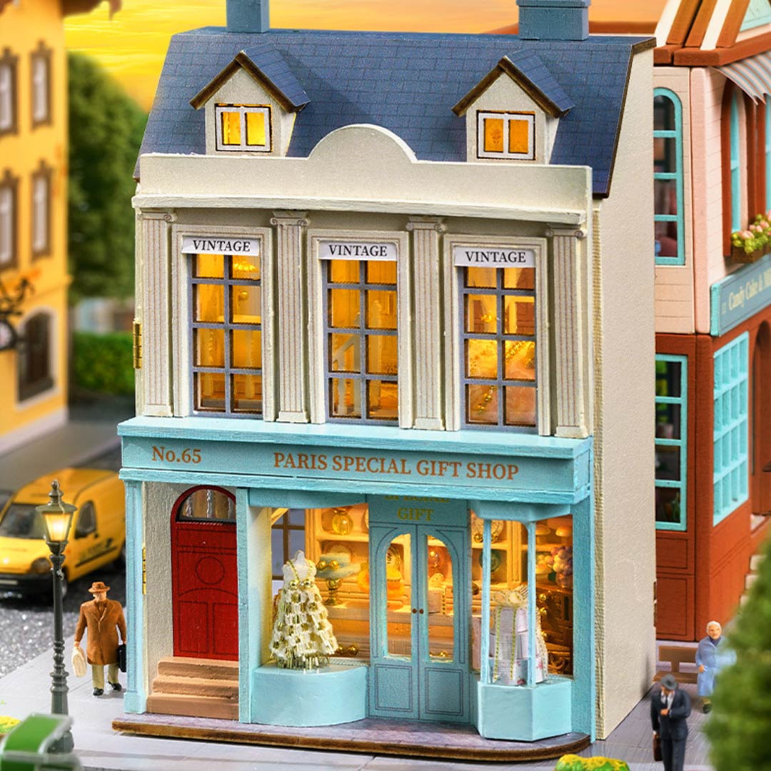 Candy Cake & Milk Tea Shop DIY Miniature House Kit