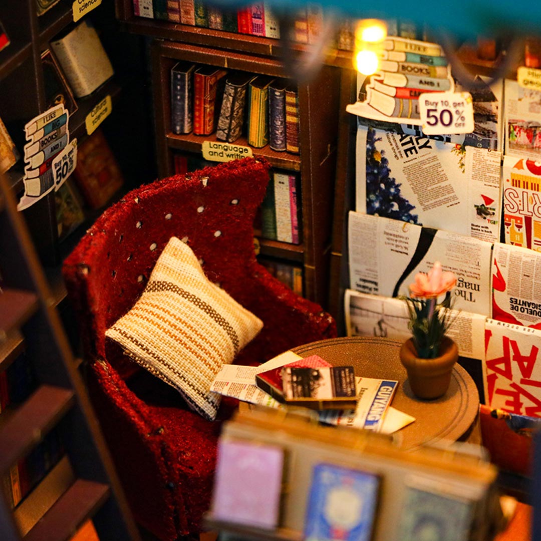 Soul Bookstore DIY Book Nook Shelf Insert