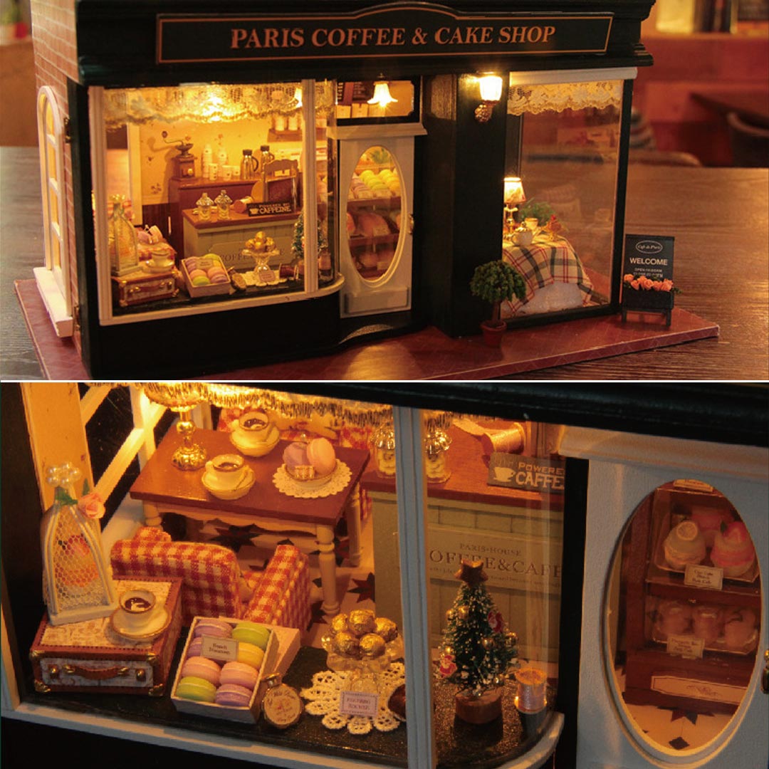 Paris Coffee & Cake Shop DIY Miniature Dollhouse