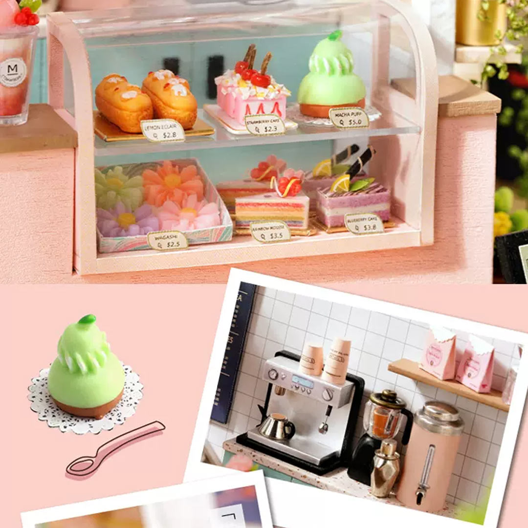 Sunshine Tea Shop Dollhouse Miniature DIY House Kit