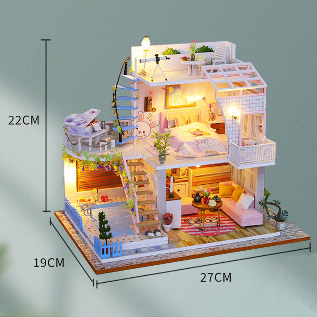 Meet The House DIY Wooden Miniature House Kit