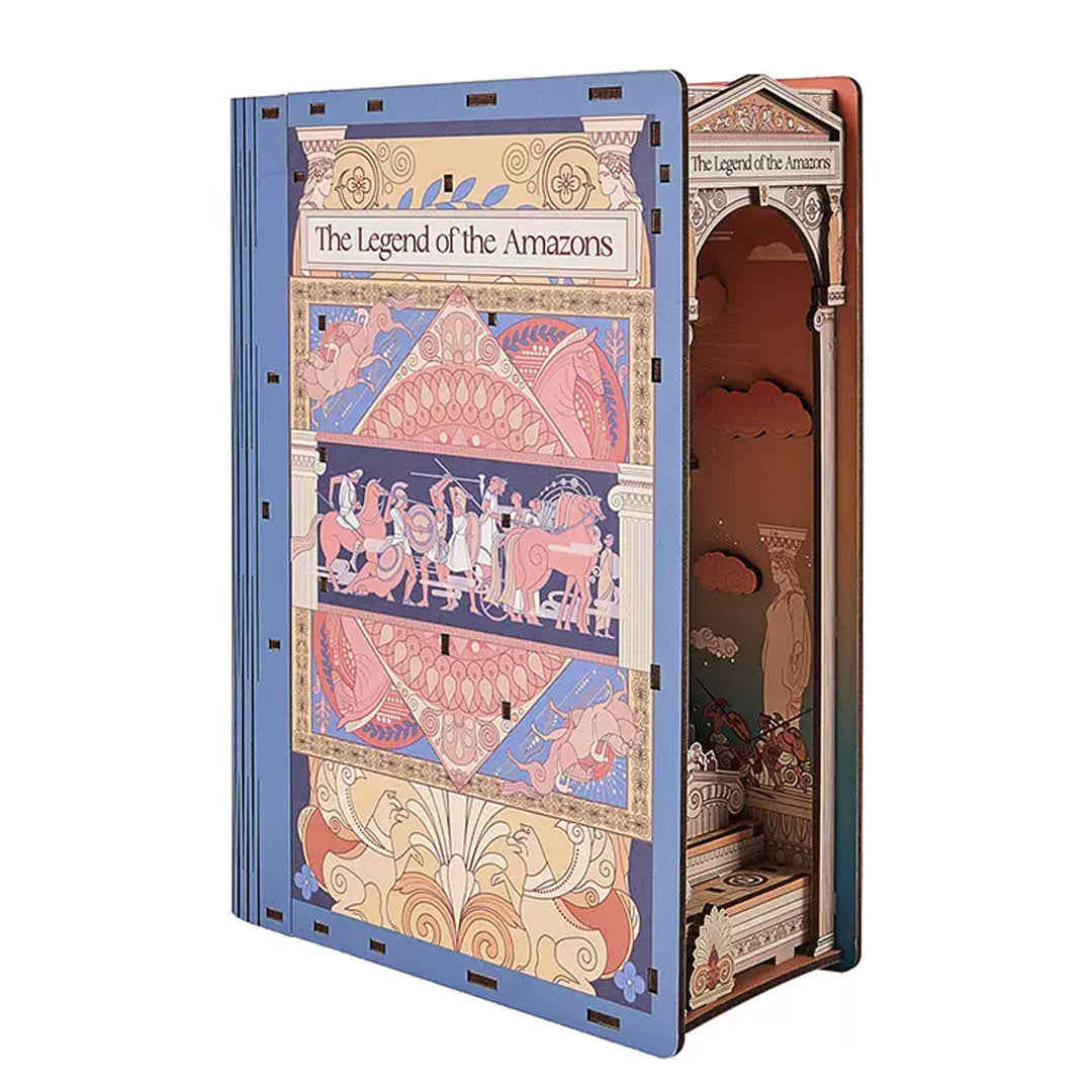 The Legend of the Amazons Wooden Book Nook