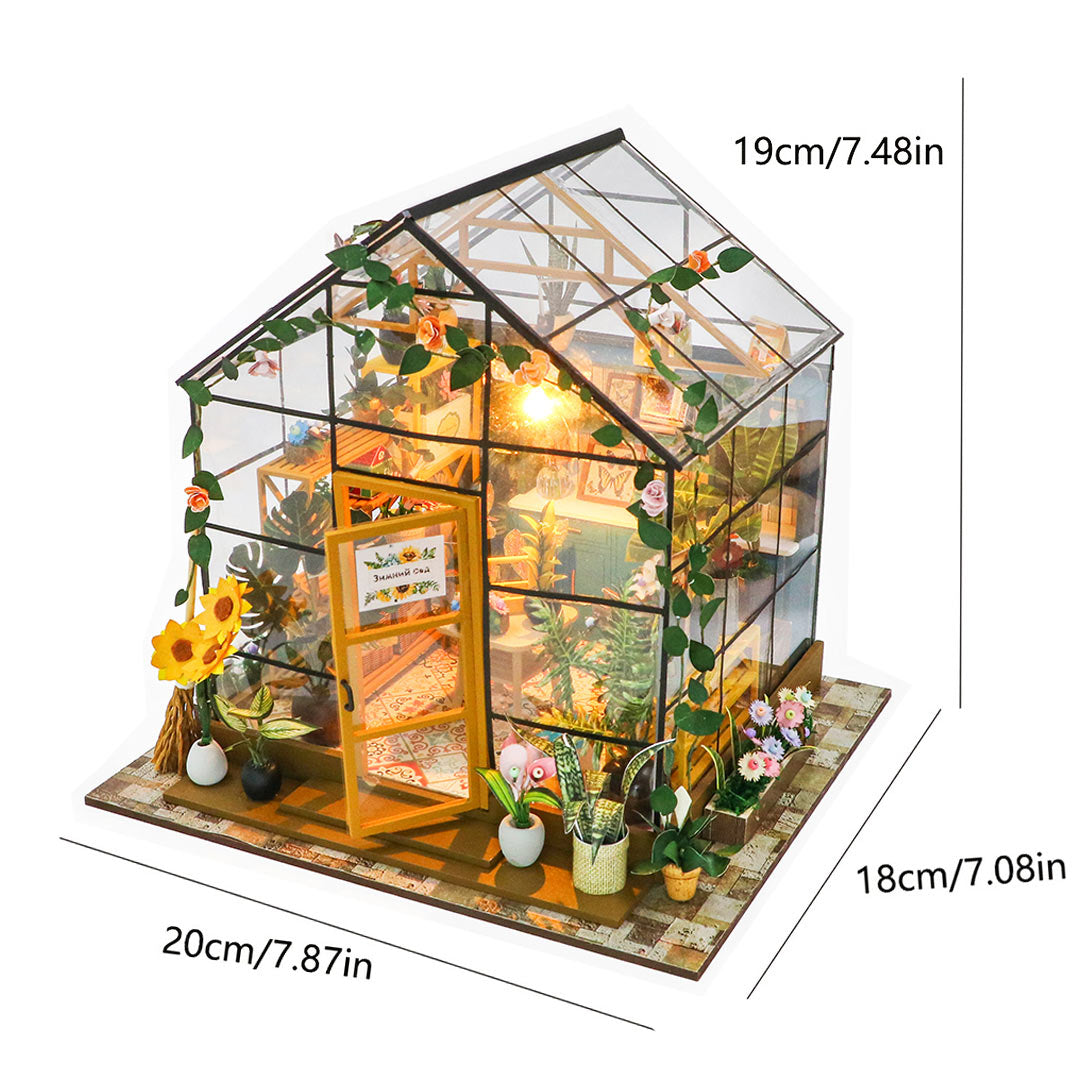 Sunshine Green House DIY Miniature House Kit