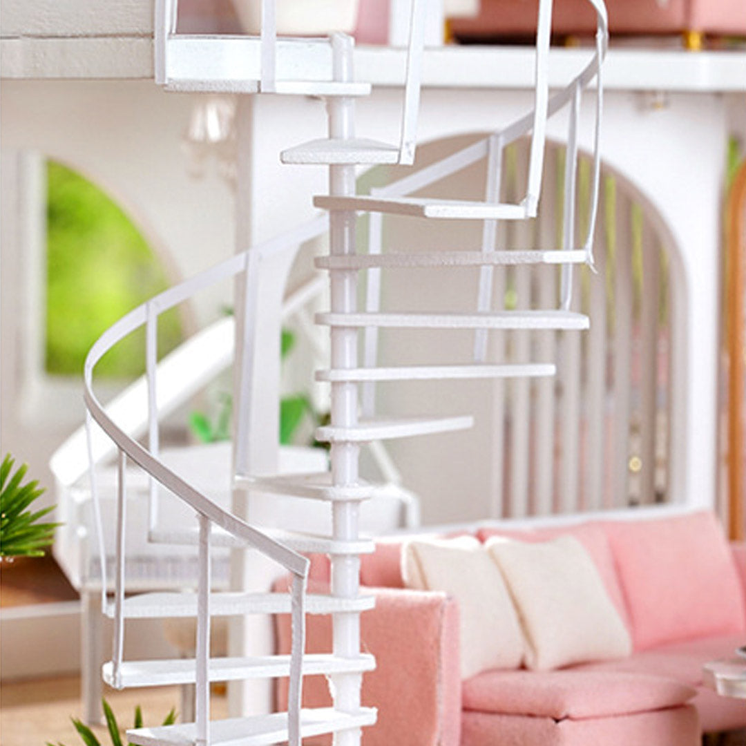 Spiral Staircase Loft DIY Miniature House Kit
