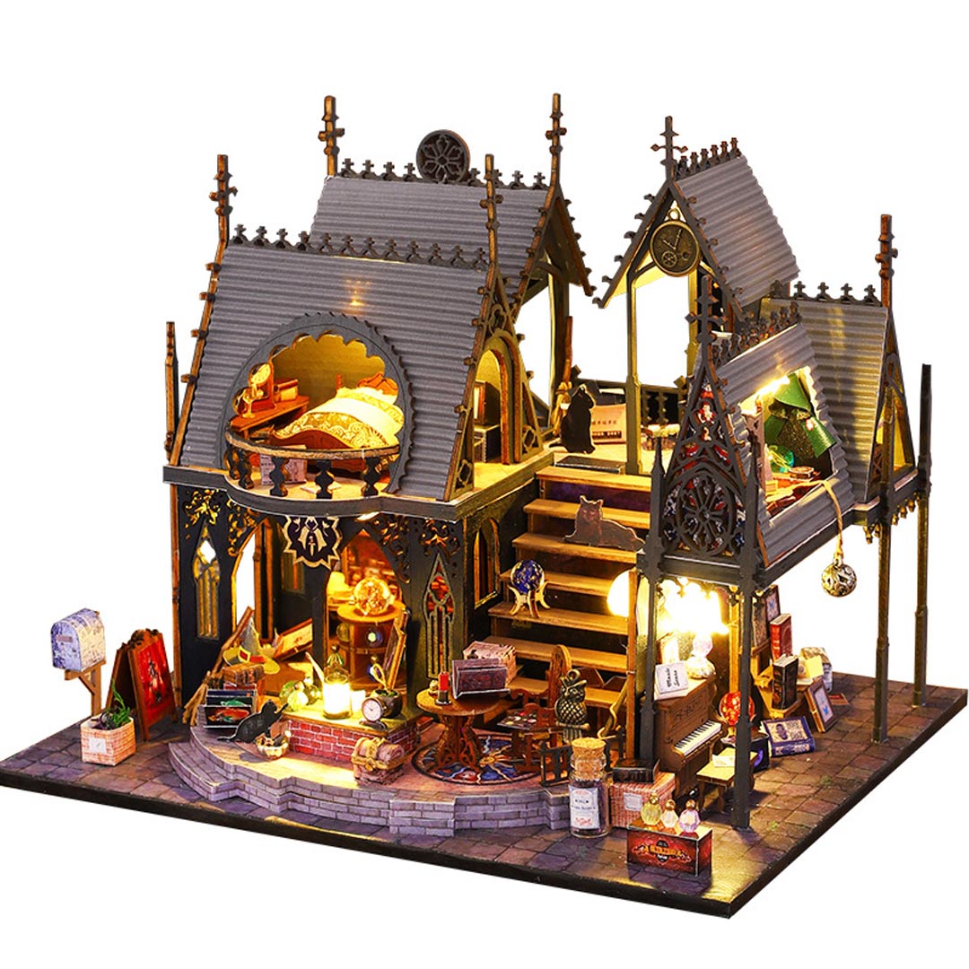 Luna Magic House DIY Wooden Dollhouse Kit