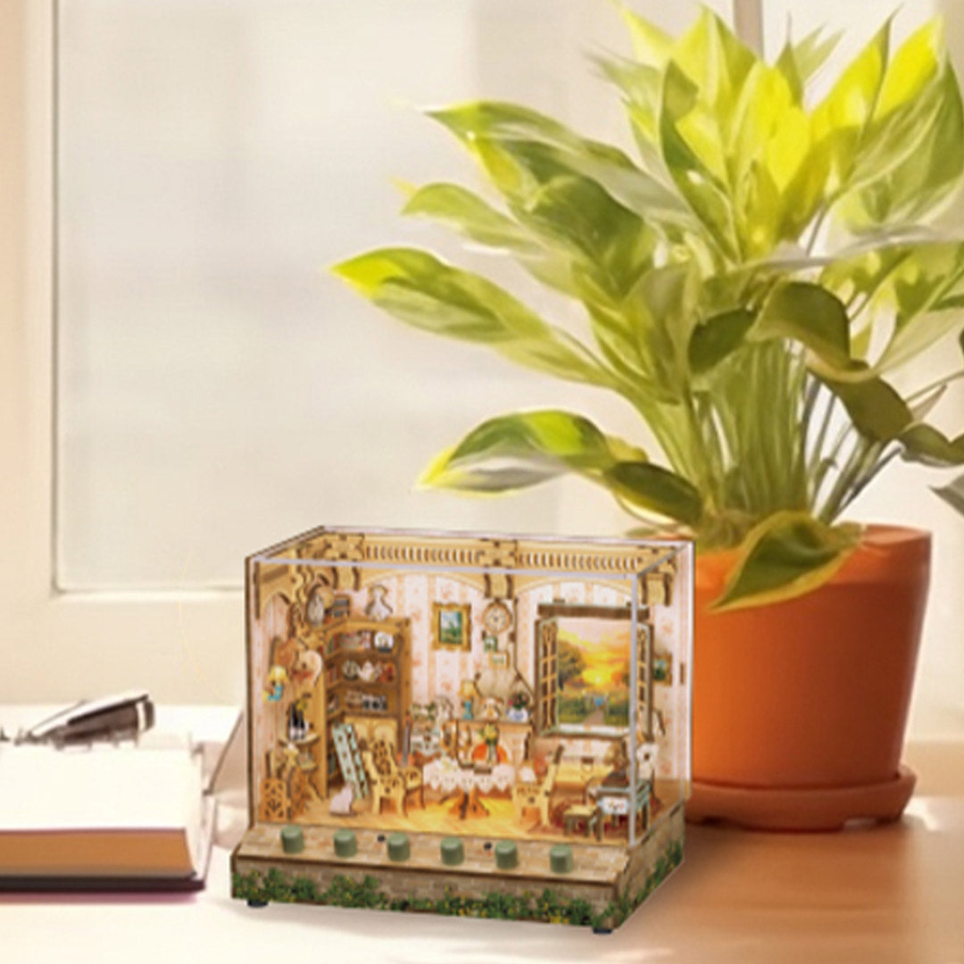 Pastoral Time DIY Miniature & 6 Sound Effects Scene House