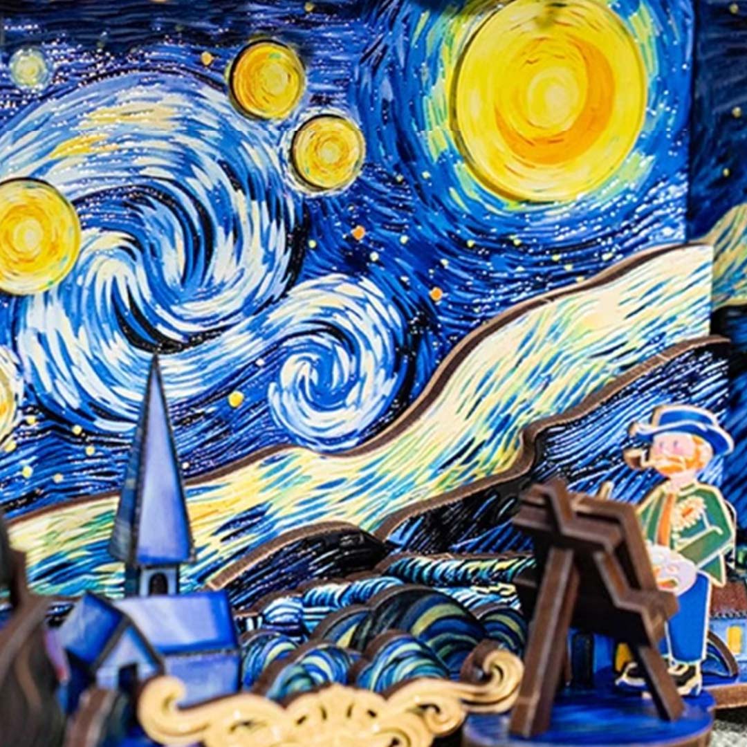 Van Gogh Starry Night 3D Metal Assembly Kit-(Pre-sale-shipping in mid-July)