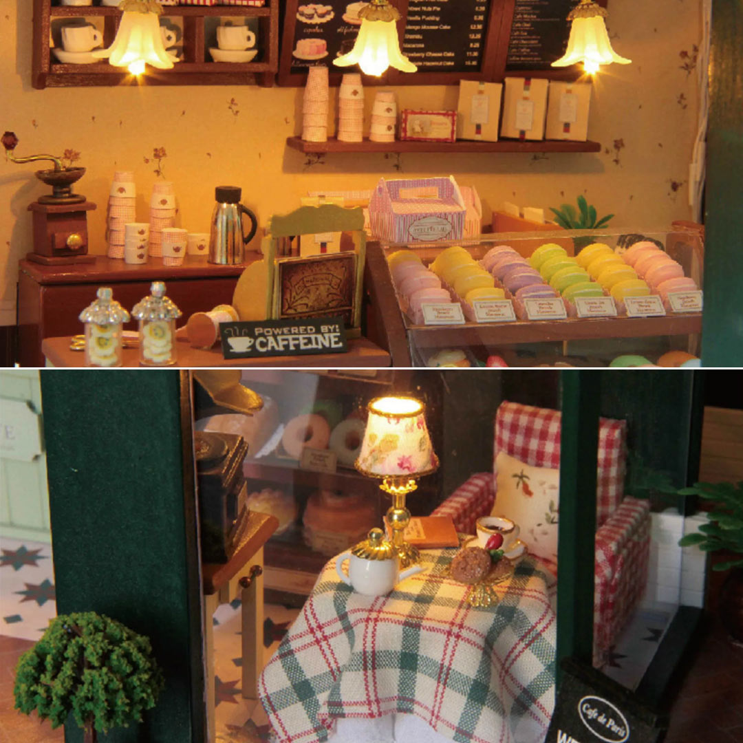 Paris Coffee & Cake Shop DIY Miniature Dollhouse