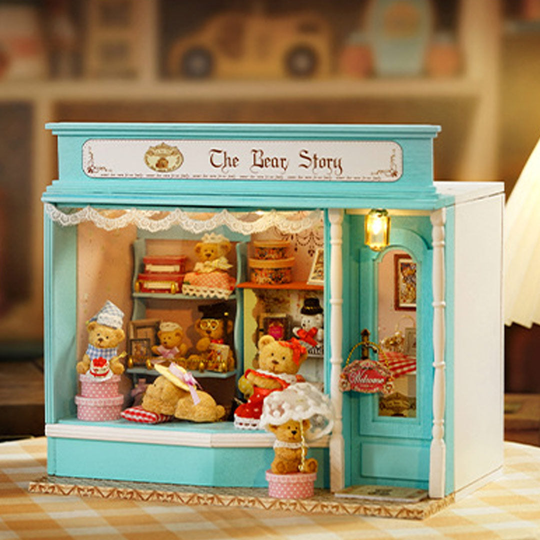 The Bear Story DIY Wooden Dollhouse Kit