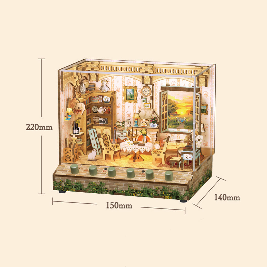 Pastoral Time DIY Miniature & 6 Sound Effects Scene House
