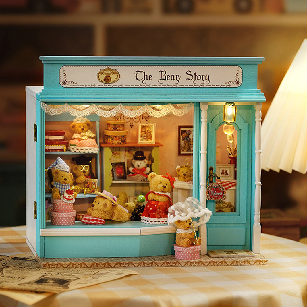 The Bear Story DIY Wooden Dollhouse Kit