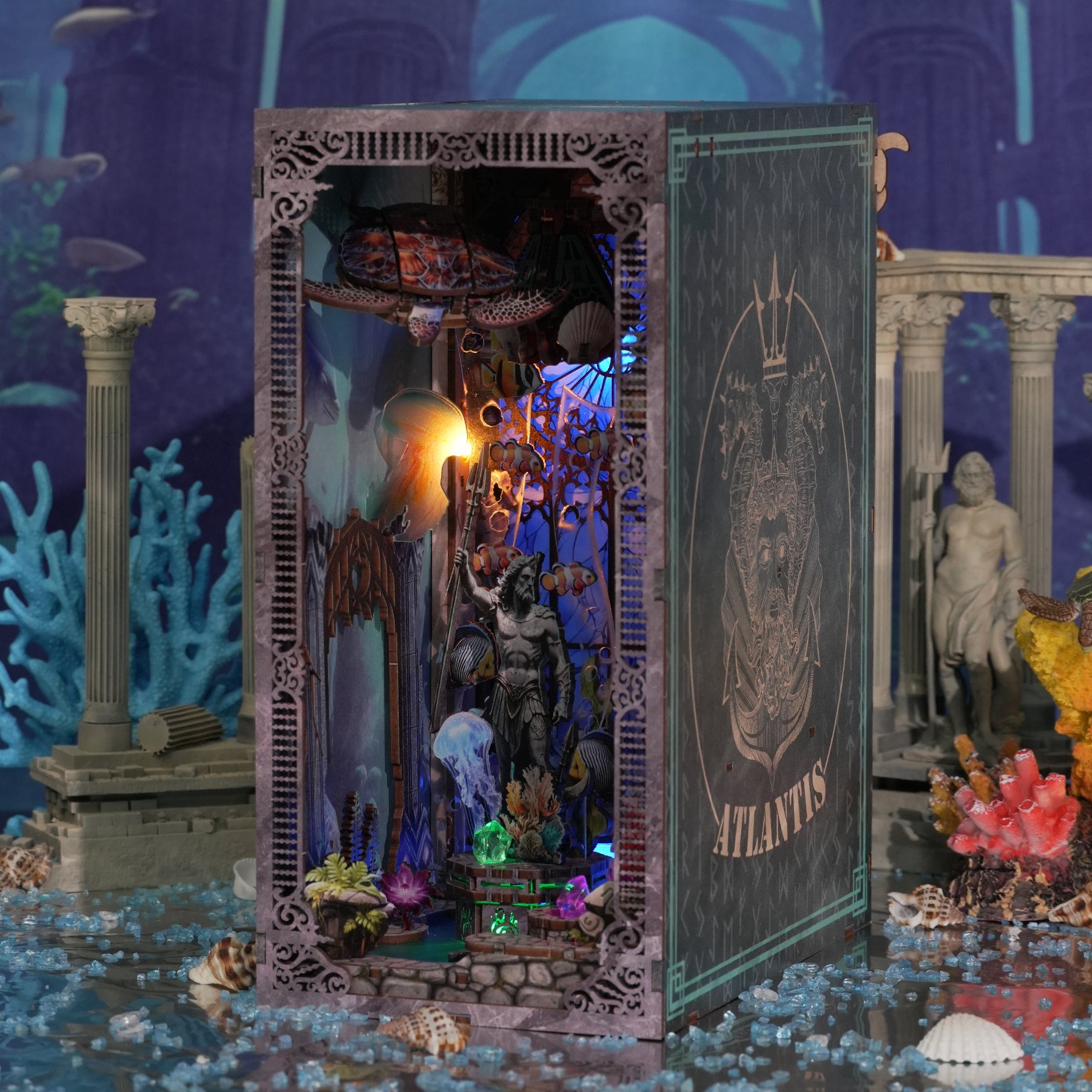 Atlantis DIY Wooden Book Nook Shelf Insert