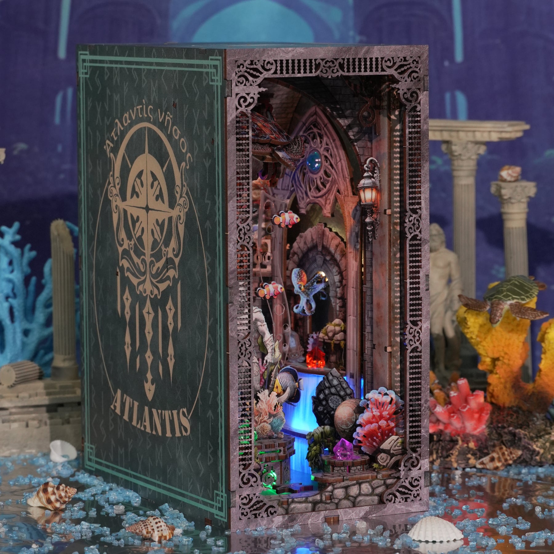 Atlantis DIY Wooden Book Nook Shelf Insert