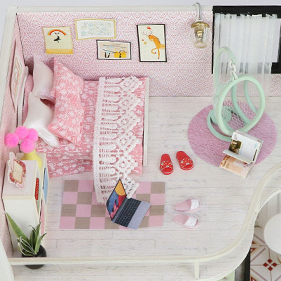 Anna's Pink Melody DIY Miniature Dollhouse Kit