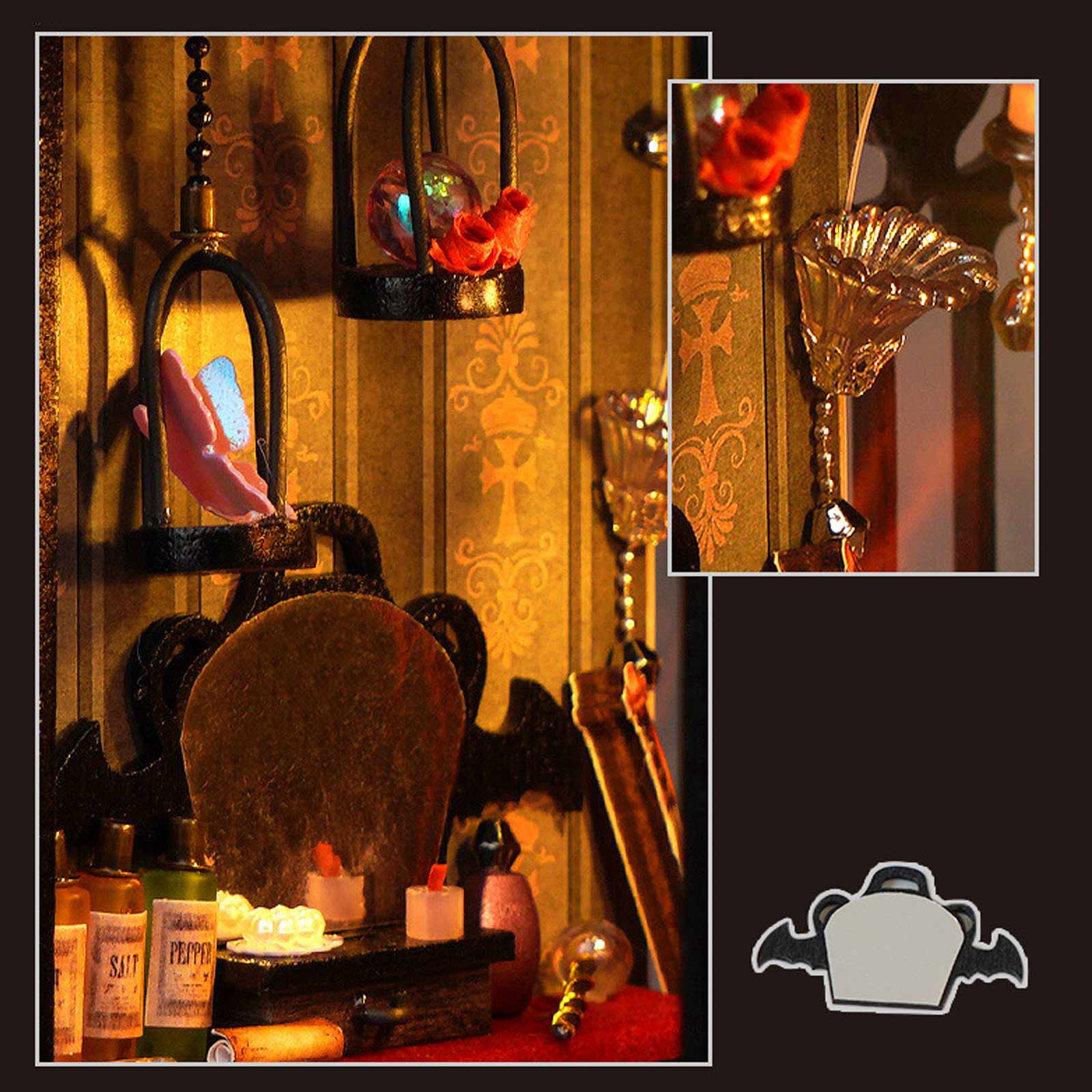 Vampire Diary DIY Book Nook Shelf Insert