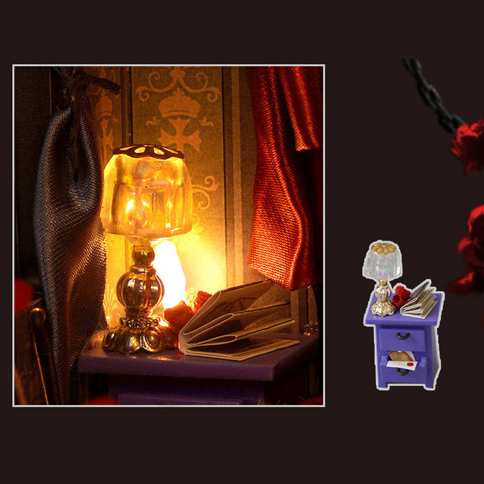 Vampire Diary DIY Book Nook Shelf Insert
