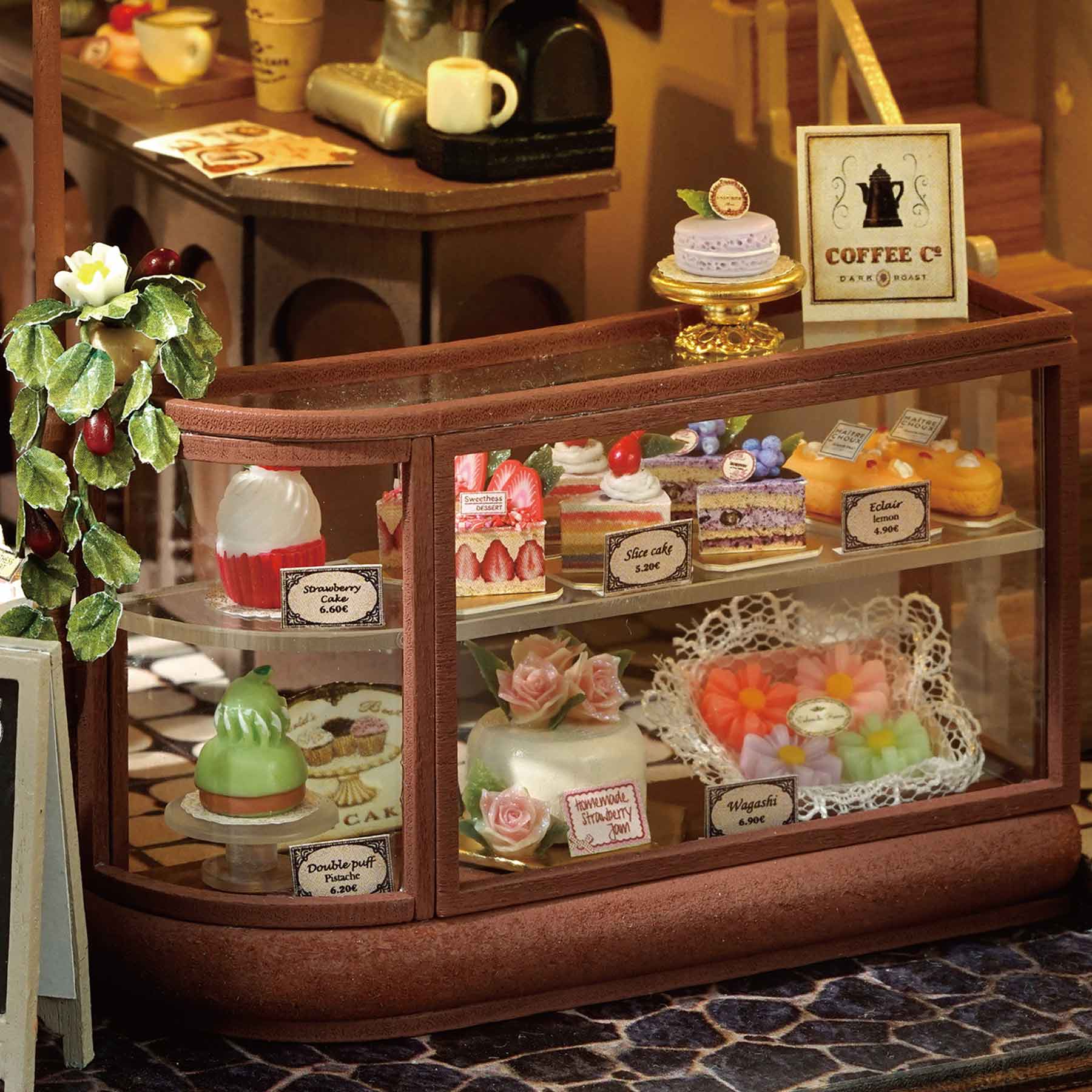 Coffee Shop DIY Miniature House Kit